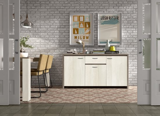True furniture berlijn 13 dressoir truffel eiken / white wash 9200000086979296_11